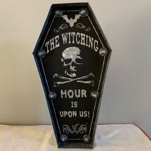 Witching Hour Tomb Shaped Eerie Light Up Halloween Decor